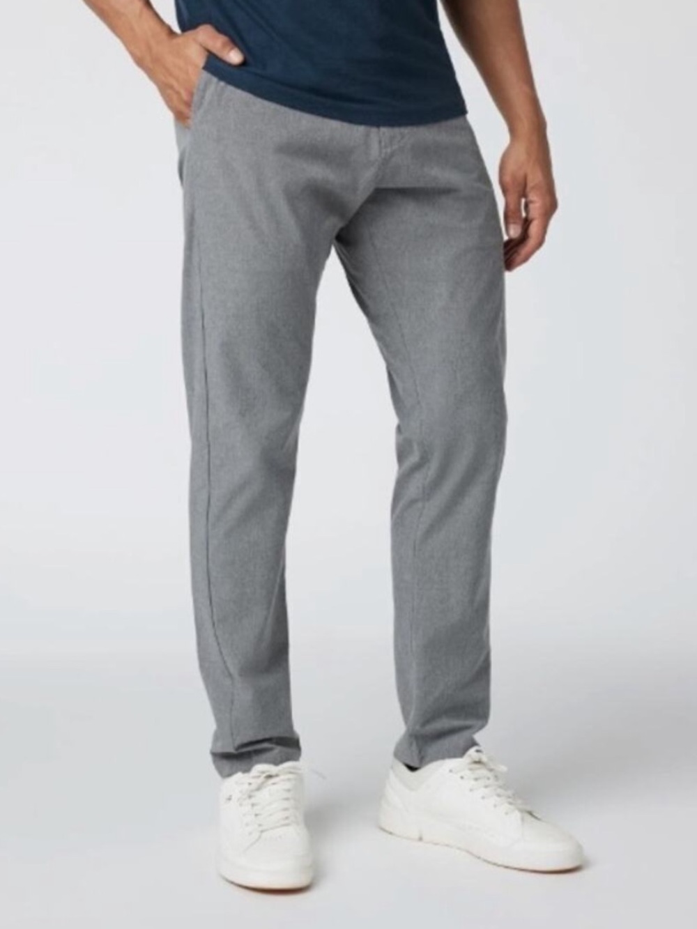 Vuori Aim Pants Sky Grey Size 36 Technical Golf Chino